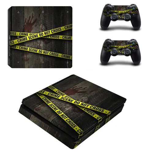 Камуфляжная камуфляжная Съемная PS4 тонкая кожа Виниловая наклейка, стикер для sony Playstation 4 консоль и контроллеры PS4 тонкий стикер кожи - Цвет: Другое