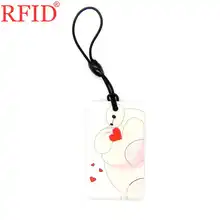 UID S50 1K 13,56 Mhz сменный перезаписываемый NFC RFID копия клон жетон значок IC карта анимационный узор брелок значок ключевые бирки 1 шт