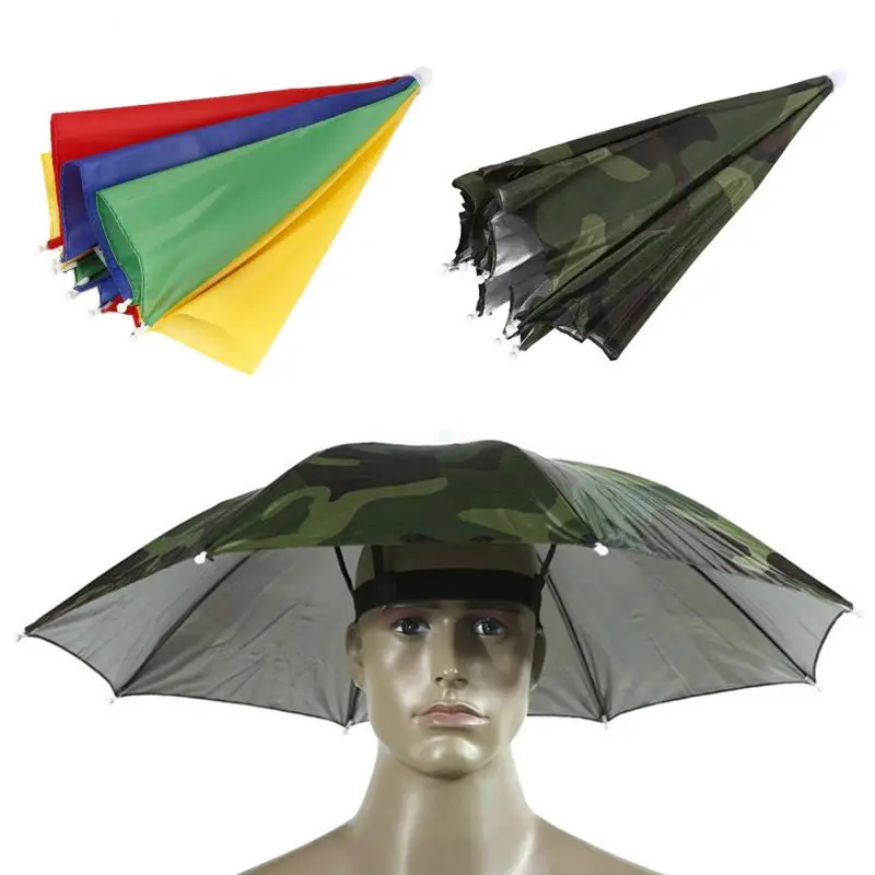 Outdoor Angeln Caps Tragbare Kopf Regenschirm Hut Anti-Regen Angeln  Anti-Sonnenschirm Hut Erwachsene Unisex Outdoor Sport kappe Hot # ND _ -  AliExpress Mobile