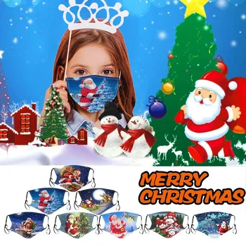 

1PC Child Printed Outdoor Reusable Washable Adjustable Breathable Face Mask Mascherine lavabili Mouth Cover Cloth Mouth Mask