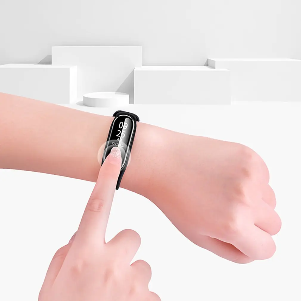 Для Xiaomi Mi Band 4 Защитная мягкая пленка для Xiaomi Mi Band 4 аксессуары для смарт-браслета полноэкранная проницаемая пленка