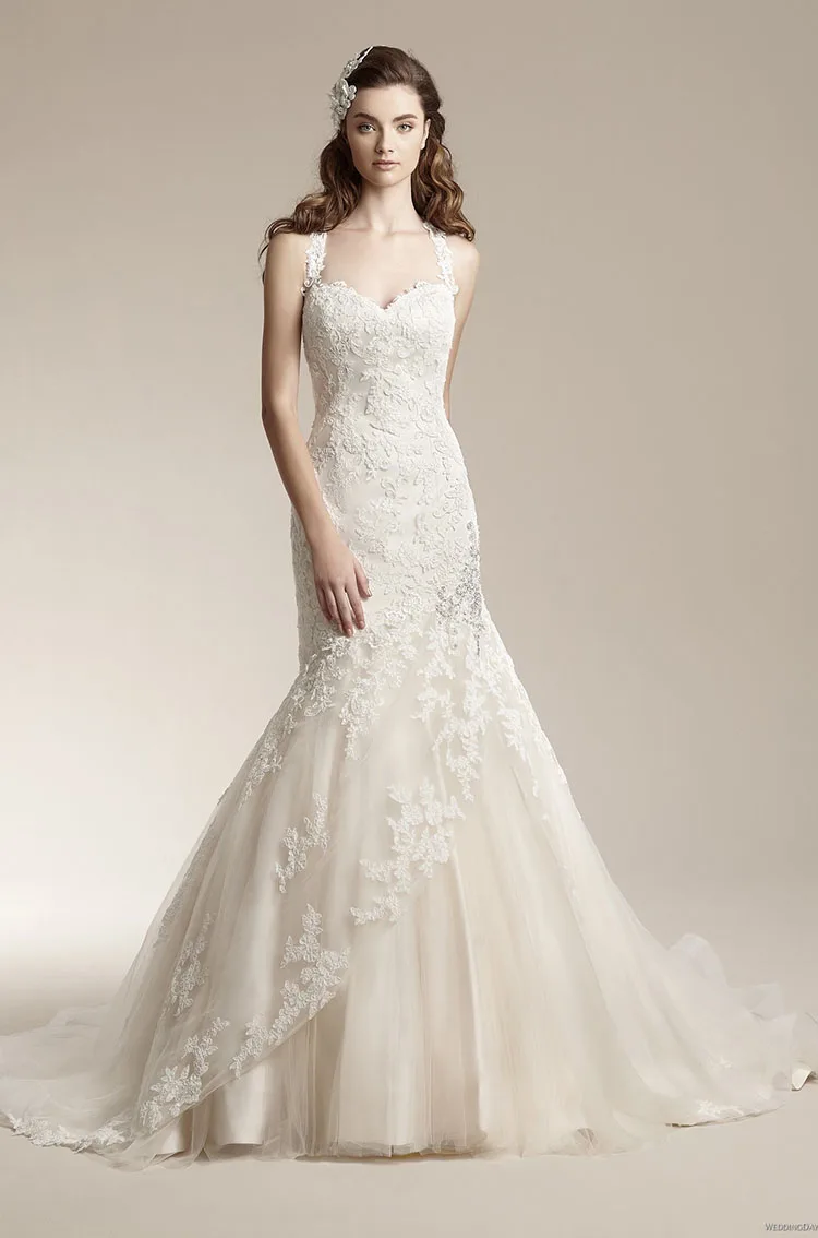 Gratis verzending 2016 vrouw jurk ontwerper witte lange sexy vissenstaart nieuwe mode bruiden kant backless trouwjurken bridal gown Gratis verzending 2016 vrouw jurk ontwerper witte lange sexy vissenstaart nieuwe mode bruiden kant backless trouwjurken bridal gown