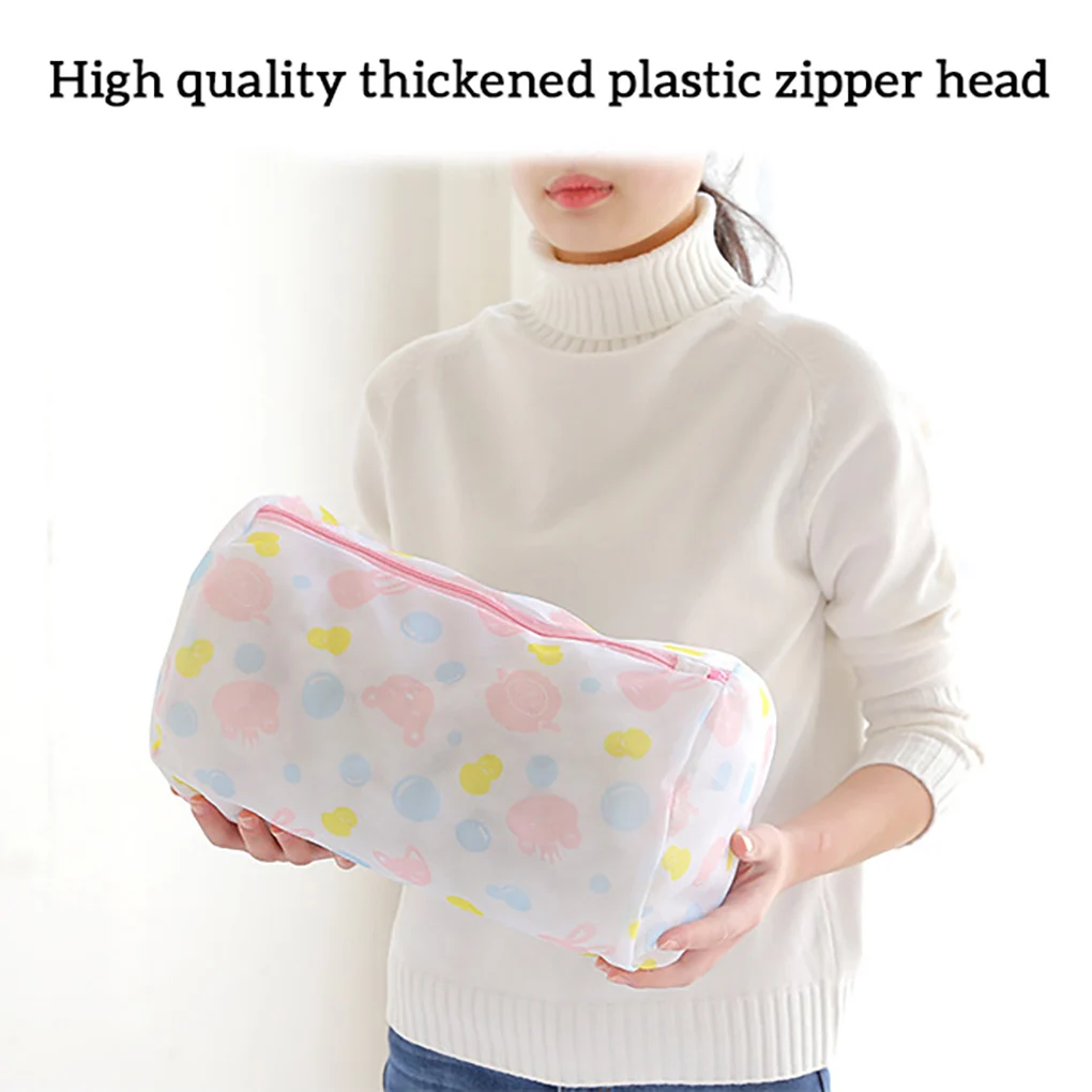 5 Size Mesh Laundry Bag Polyester Laundry Wash Bags Coarse Net Laundry Basket Laundry Bags For Washing Machines Mesh Bra Bag