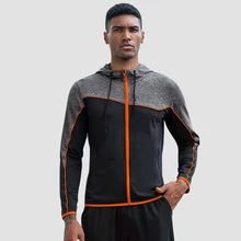 Новые зимние мужские спортивные куртки для бега, длинные штаны, для улицы, для фитнеса, тренировочные штаны, высокие эластичные спортивные куртки с капюшоном, европейский размер