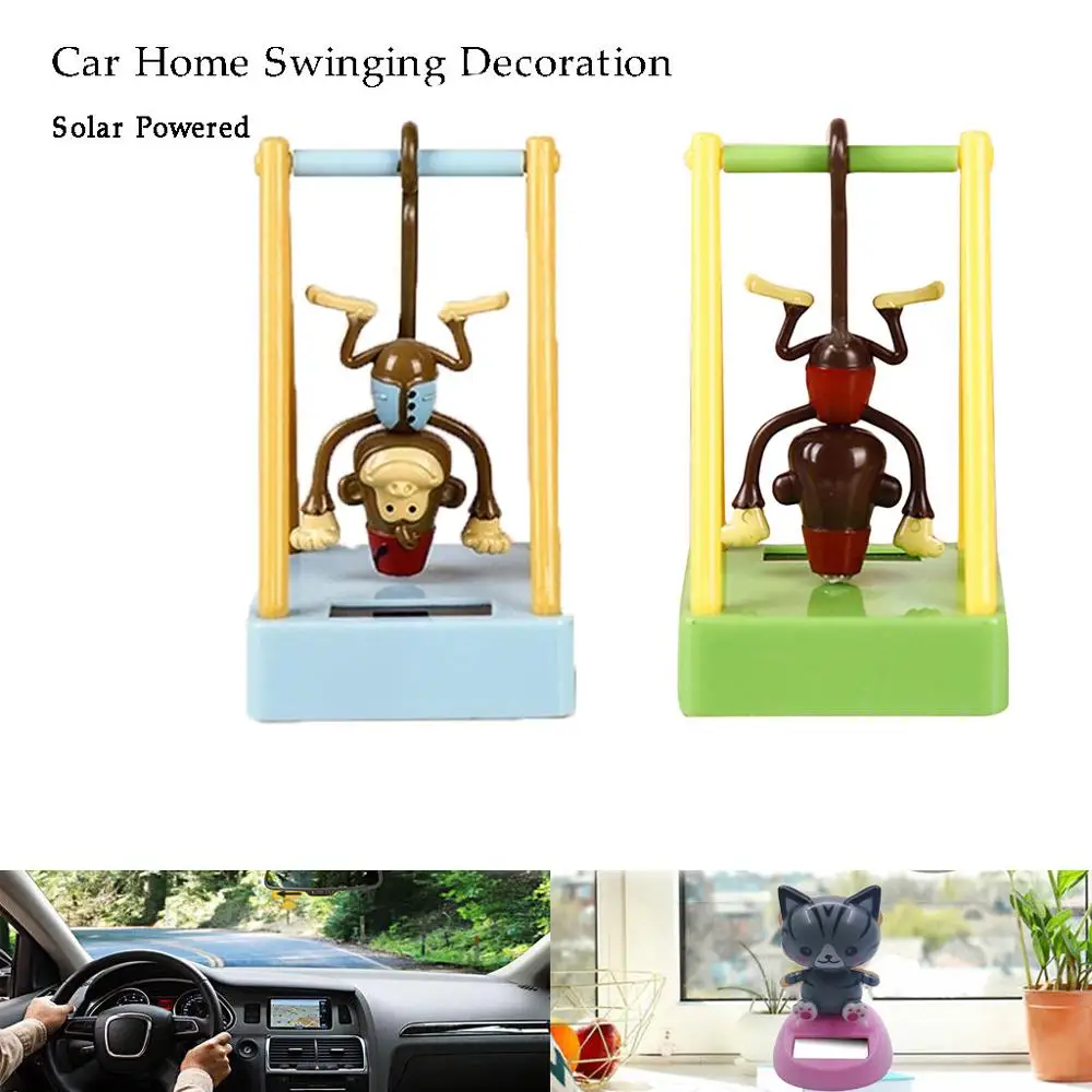 Solar doll Powered Dancing Swinging Animated Dancer Toy Car Windowsill Decoration Car Styling Interior Ornament Accessories#805