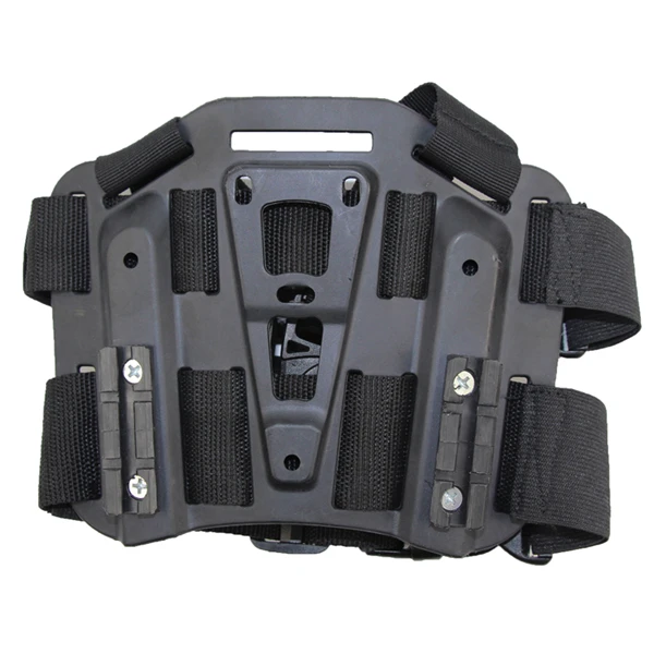 Тактический страйкбол падение ноги кобура Платформа-адаптер шестерни для Glock 17 M9 HK USP P226 бедра кобуры Военные Аксессуары для охоты - Цвет: Black
