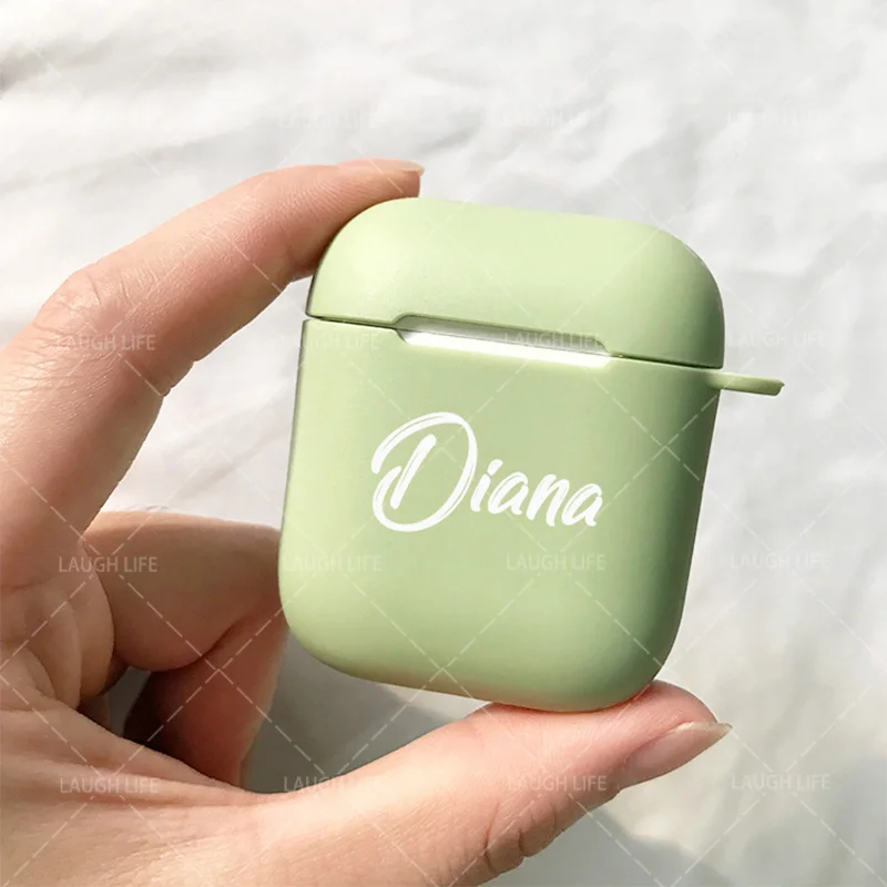 Заказное Имя/логотип/изображение Жесткий чехол из поликарбоната для Air Pods 2 1 чехол для Bluetooth беспроводной Airpod 2 Чехол DIY индивидуальные фото буквы Горячие