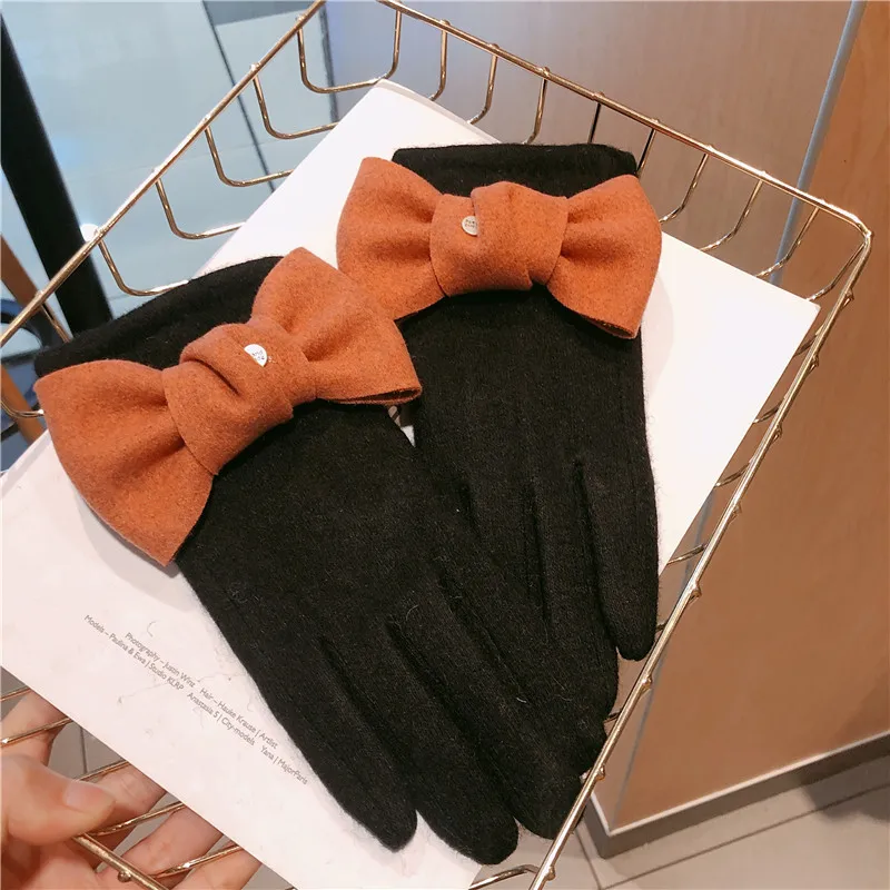 gloves Touch Screen Women Gloves Cashmere mittens Female Thick Warm Winter Driving Gloves L Christmas Gifts guantes