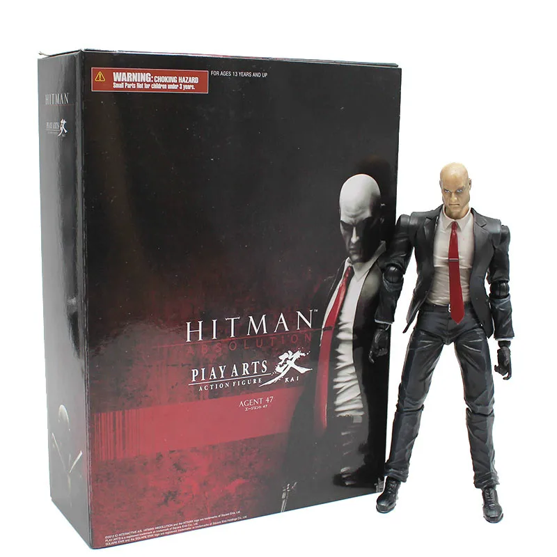 Play Arts Kai фигурка Hitman Absolution Agent 47 Joint подвижная фигурка ПВХ Модель игрушки