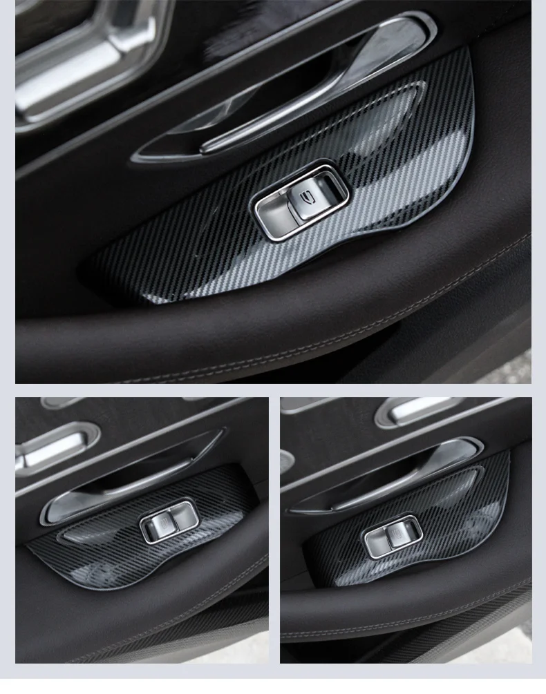 Накладка на кнопку стеклоподъемника для Mercedes gle w167 gle carbon gle gle 350/amg 450 500e amg аксессуары для интерьера