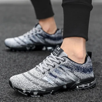 

2019 Summer new men's 39-47 casual fashion sports shoes air cushion flying woven shoes j8899-1