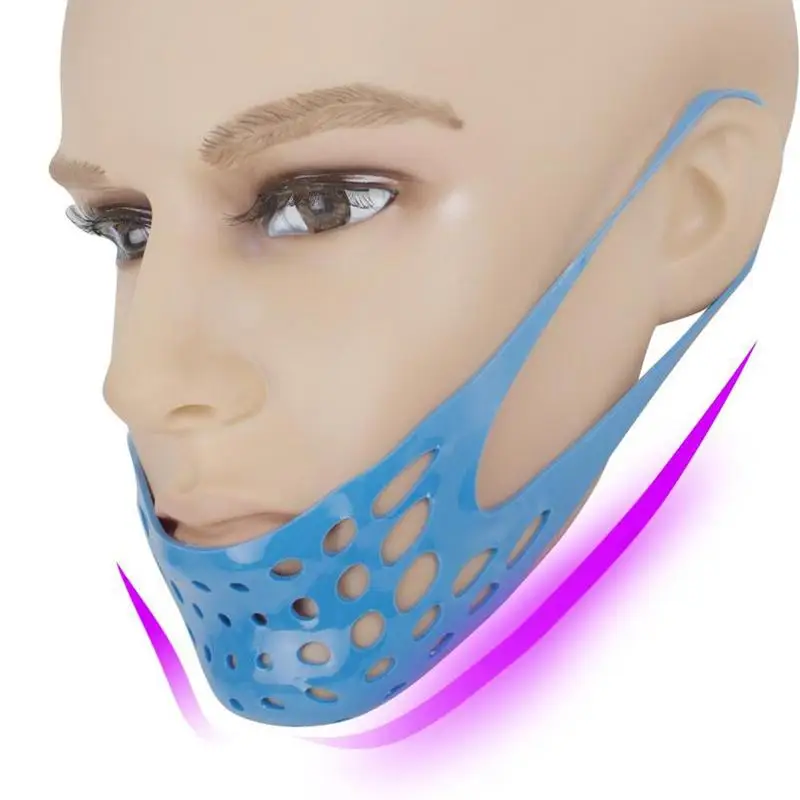 1 шт цвет случайный силиконовый тонкий подтяжки для лица Пояс для щек v-образная форма для лица подбородок щека против морщин маска для сна гамак