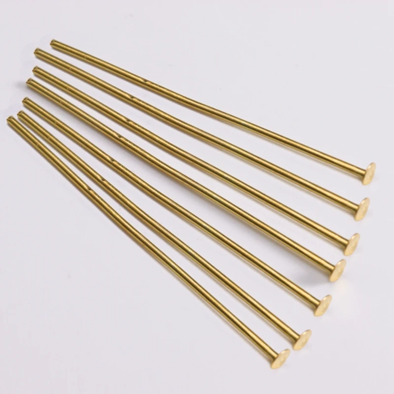 T Head GD XINYAO 100/шт. Заколки для головы, булавка для глаз, ювелирное изделие, ожерелье, очаровательные серьги для изготовления ювелирных изделий, DIY аксессуары, шариковые плоские шпильки, иглы - Цвет: T Head GD