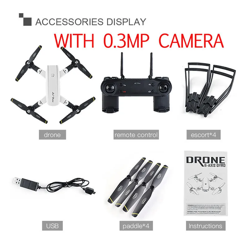 with 0.3MP Camera SG700 6-Axis Gyro RC Дрон с Камера Wi-Fi FPV Quadcopter складной Дрон высота Удержание Headless RC вертолет - Цвет: with 0.3MP Camera