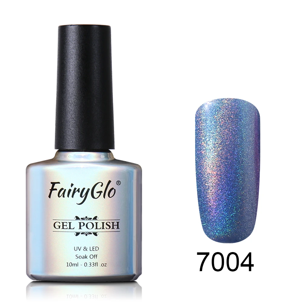 FairyGlo 10 мл Радужный мерцающий УФ-Гель-лак Полупостоянный УФ-лак для ногтей Гель-лак для ногтей эмалированный лак для дизайна ногтей