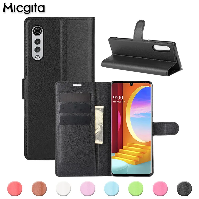 Silicone + Leather Case For LG Velvet 5G Phone Cases Book Wallet Flip