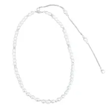 Свадебный фон ожерелье имитация жемчуга стразы женские длинные ювелирные изделия с кистями цепь тела вечернее платье аксессуары