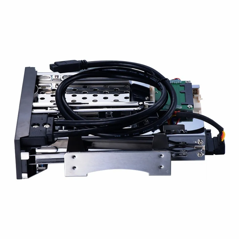 Uneatop ST7224UX 2,5+ 3,5 дюймов двойной отсек 2-Bay SATA HDD шкаф с черной дверью
