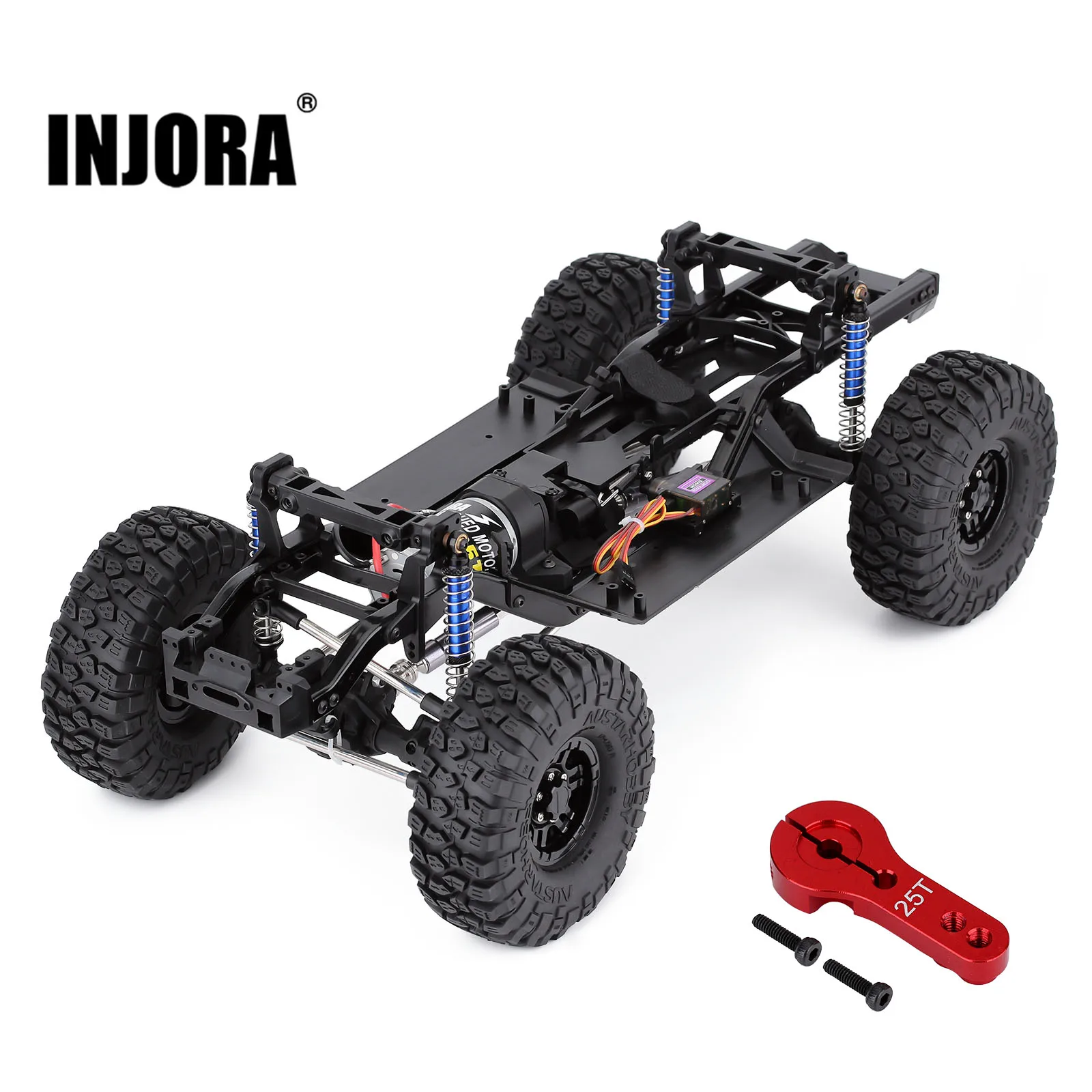INJORA 2-скоростная трансмиссионная рама TRX4 с мотором для 1/10 RC гусеничного