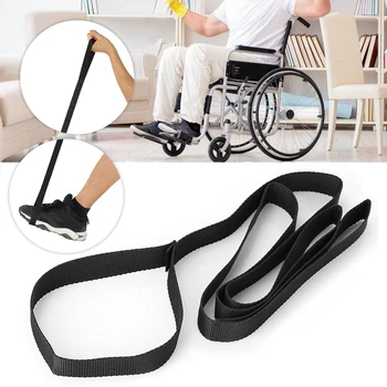 

Nylon Leg Lifter Strap With Foot Strip Mobility Aids Disability Elderly Brace Support c