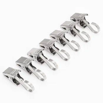 

30/20/10/5Pcs Curtain Clips Clothes Pegs Stainless Steel Clips Coat Pants Laundry Drying Hanger Rack Washing Towel Holder Hanger