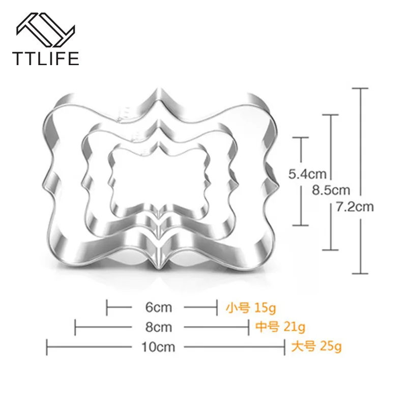 TTLIFE формочки для печенья из нержавеющей стали, кондитерские изделия для выпечки, бисквитные кондитерские изделия, украшения для торта, формы для выпечки, аксессуары