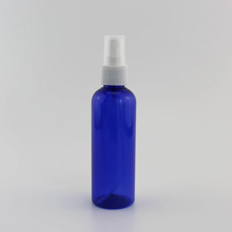 Blue Bottle White 100 мл X 50 пустые бутылки с распылителем для духов, 100 куб. См ПЭТ прозрачный контейнер с распылителем насос мелкий туман косметическая бутылка с распылителем упаковка - Цвет: Blue Bottle White