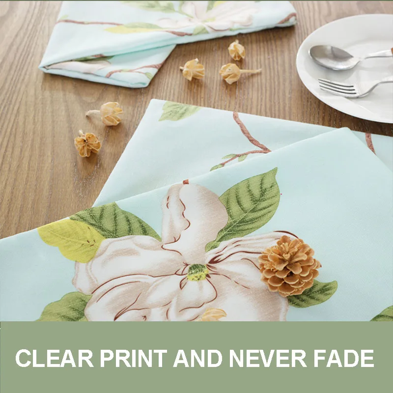  Korean Pastoral Lace Round Table Cloth Waterproof Table Cover Floral Print Tassel Coffe Tablecloth 