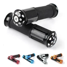 1 пара, руль для мотоцикла, 5 цветов, 7/8 дюймов, резиновая ручка, ручки для мотоцикла, для мотокросса, дроссельная заслонка, руль для Honda, спортивный велосипед