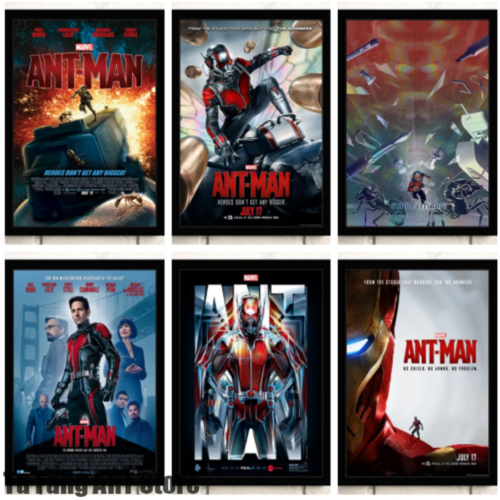 2 холста с изображением муравьиной и девушки из фильма Marvel Супергерои