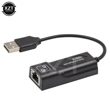 USB Ethernet адаптер Сетевая карта USB Lan Мини Сетевой адаптер USB для RJ45 10/100 Мбит/с Lan USB RJ45 карта для Mac PC ноутбука