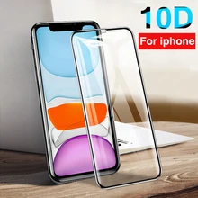 10D Защитное стекло для iPhone 11 6 7 X 6s 8 Plus защитная 3D пленка для aiPhone 11 Pro max 6 s 10 защитная пленка