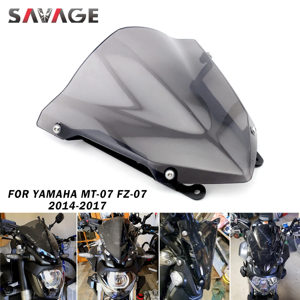 Ветровое стекло для YAMAHA MT07 MT-07 FZ07 2014 2015 2016 аксессуары мотоциклов ветрозащитные