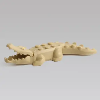 

Crocodile Tiger Cow Shark Ornaments Model Animals Assembled Building Blocks Set XXFE