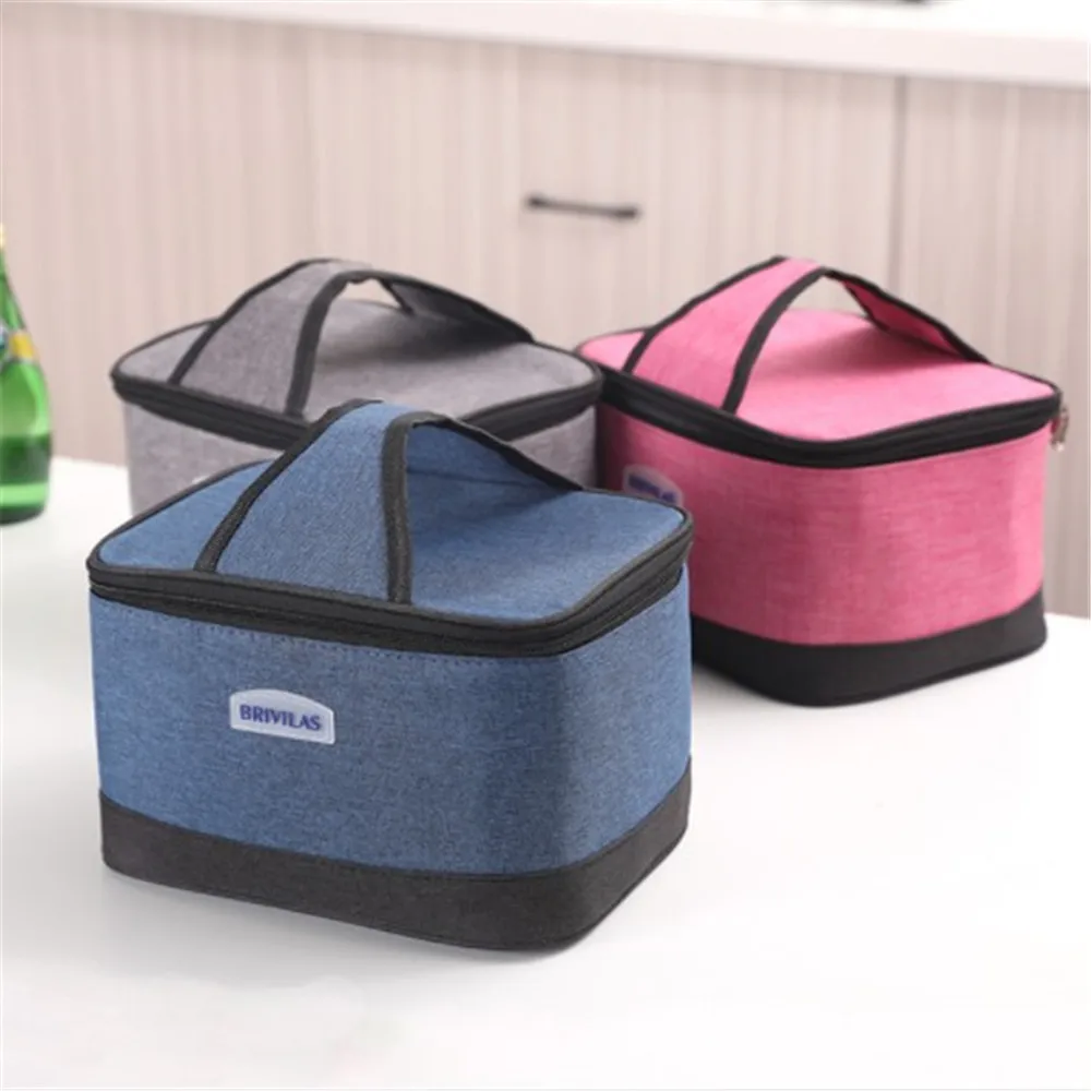 

Thermal Insulated Lunch Box Cooler Bag Tote Pouch Lunch Container Food Portable Soft Waterproof Picnic Bento New Arrival