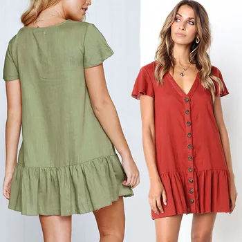 

clothing OWLPRINCESS 2019 New Spring Women's Skirt Short Sleeve Loose Dress