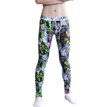 

Thermal Underwear Winter Warm Pants Men Long Johns Cotton Printed Thermal Leggings Cotton Tights And Leggings Clothes For Men
