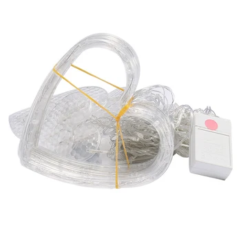 

Heart Shape Curtain Lamp Fairy String Light Lamp String 8 Modes Party Decoration Wedding Neon Lantern Festival Home Romantic
