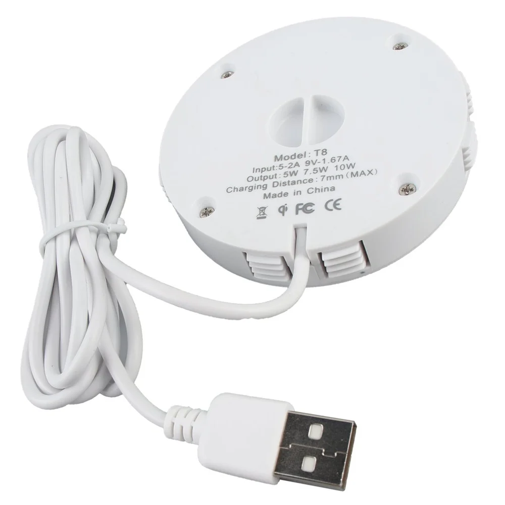 Najtaniej Szybka bezprzewodowa ładowarka qi niewidoczne pulpit meble stół ukryte osadzone adsorpcji zawieszenie dla Iphone dla Samsung