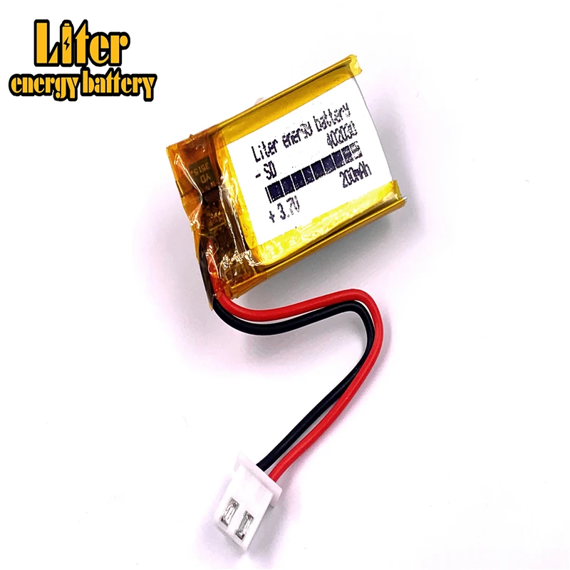 JST разъем XH 2 54 мм Американская классификация проводов 2р 402030 3 7 V 200mAh литий