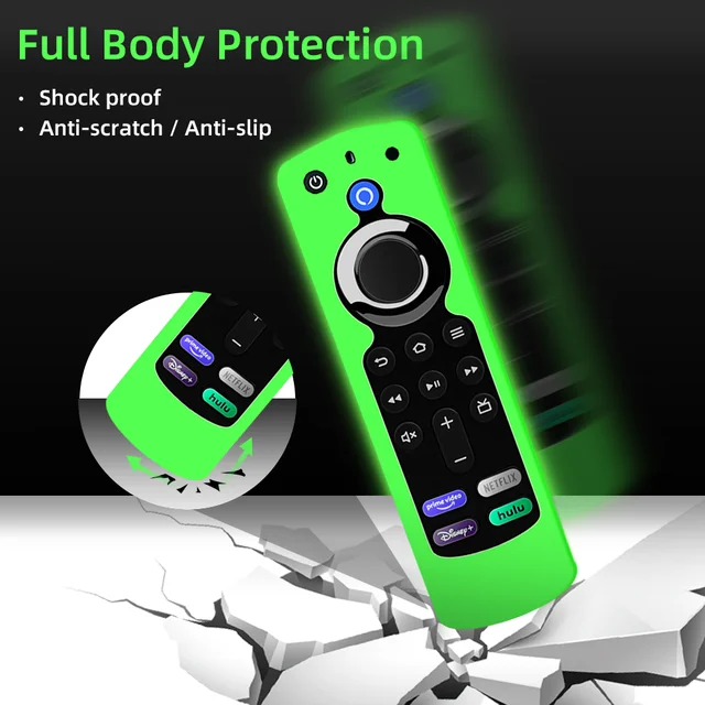 Védő Fire Tv Szilikon Tok Fedele Ujjú Ütésálló Csúszásgátló Csere Tv-Bot 4K Remote - Image 4