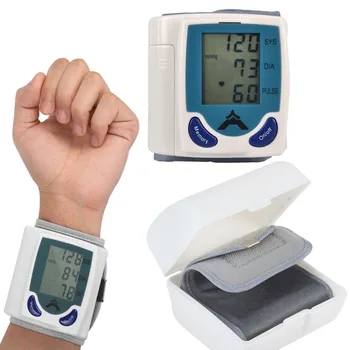 

Sphygmomanometer Portable Automatic Wrist Blood Pressure Monitor Device Heart Beat Rate Pulse Meter Measure Tonometer machine