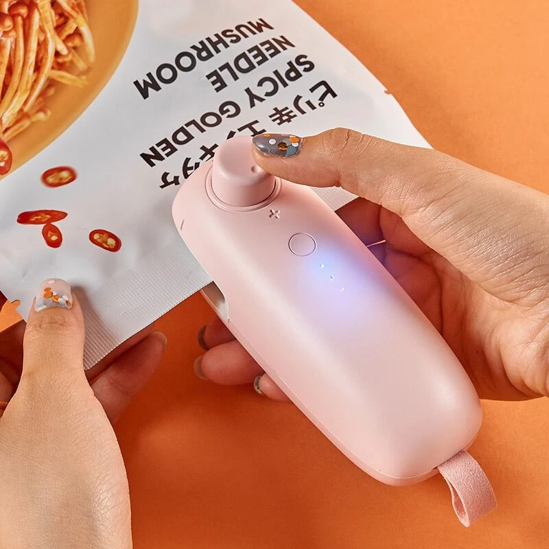 Portable Hand Pressure Heat Bag Sealing Machine Food Storage Clip Handy Sticker And Seal For Snack Kitchen Accessories | Дом и сад