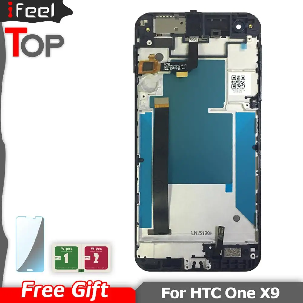 Сенсорный ЖК-экран с рамкой для HTC One X9 без битых пикселей дигитайзер в сборе