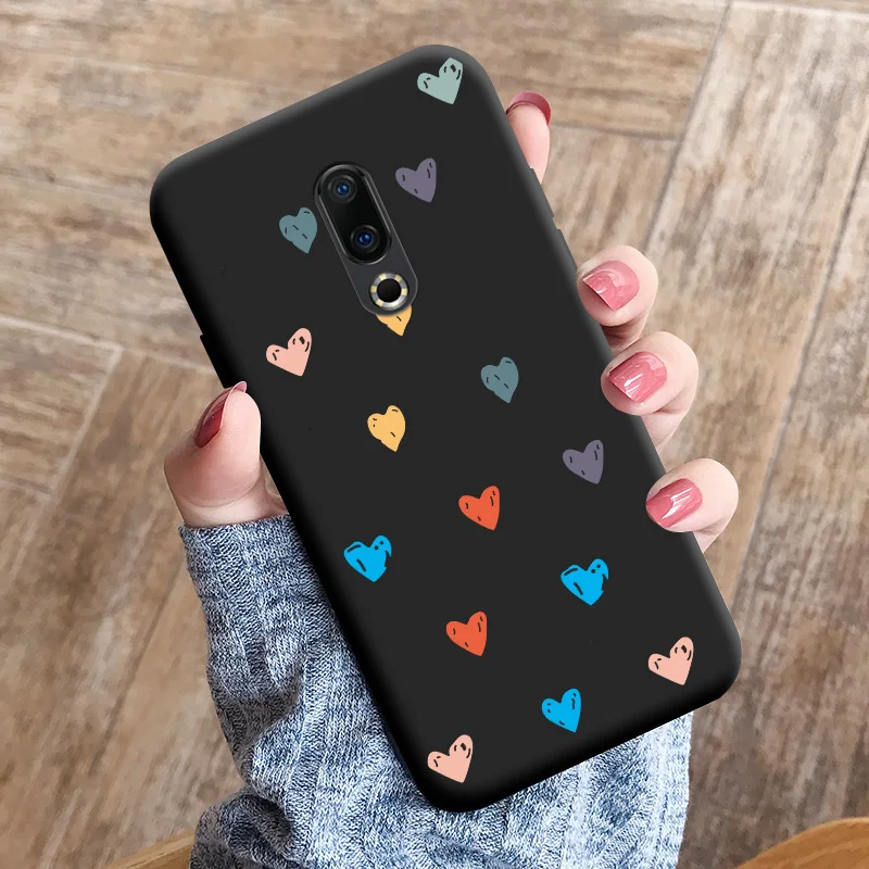 Love Shape TPU Soft Shell For Meizu 16 Case Personality Tide Shell For Meizu 16 Plus Case Cartoon Cute Trend Shell For Meizu 16 best meizu phone case