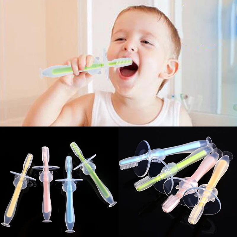 Cut Rate Toothbrush-Brush Dental-Care Baby Infants Kids Training Mitten Soft-Safe Bendable wGKmkzQJ