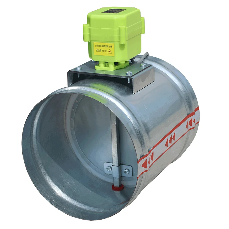 125MM Stainless Steel Adjustable Air Damper 220V Electric Three Position Air Valve Valves I4836174272