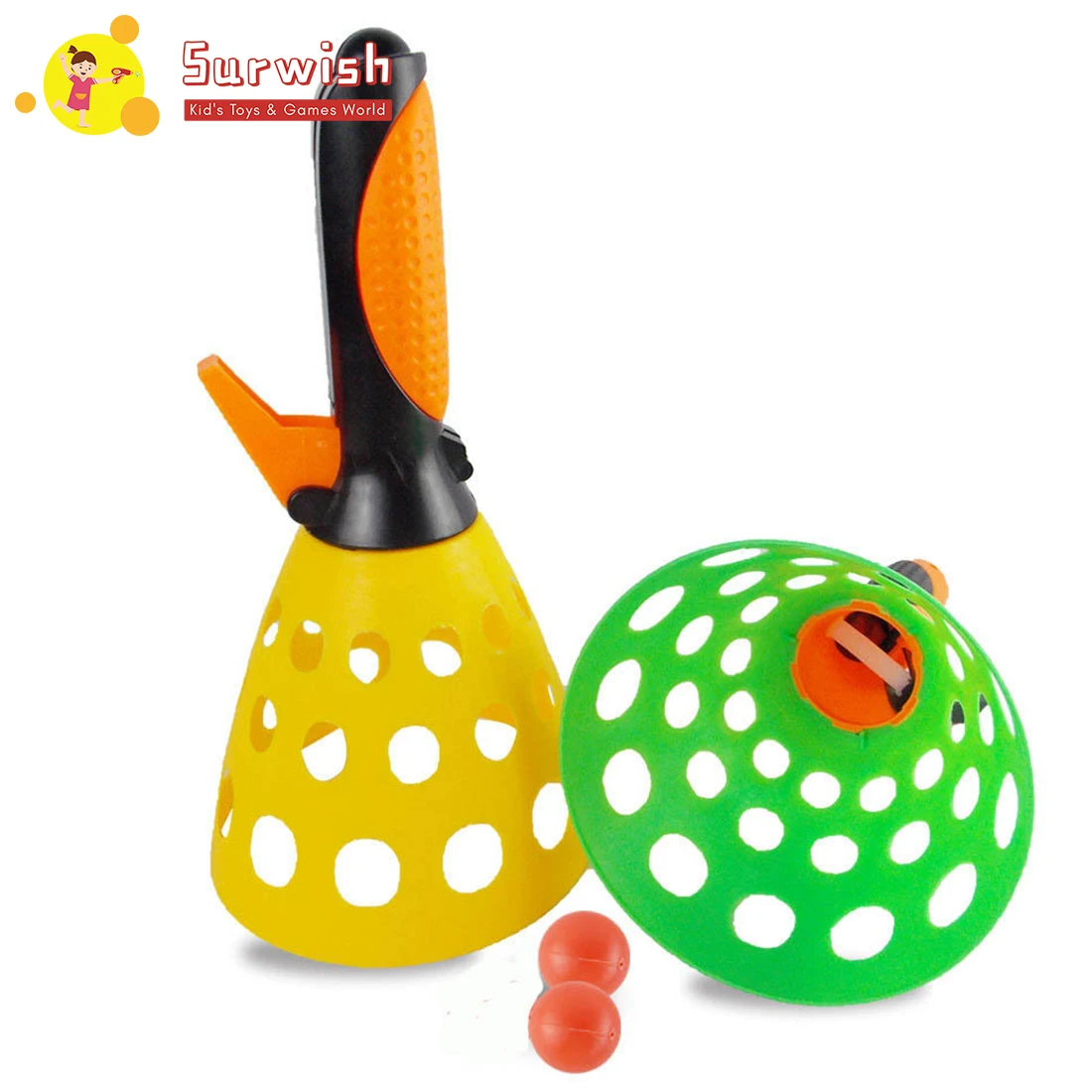 

1Pair Double Bouncing Catching Ball Racket Exercising Interaction Toy For Children