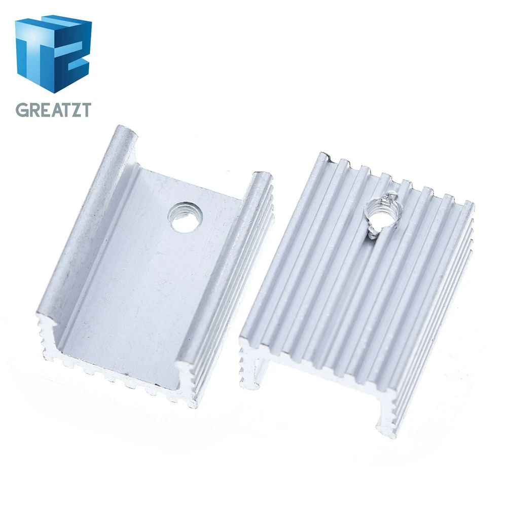 

GREATZT 10pcs Aluminium TO-220 Heatsink TO 220 Heat Sink Transistor Radiator TO220 Cooler Cooling 20*15*10MM