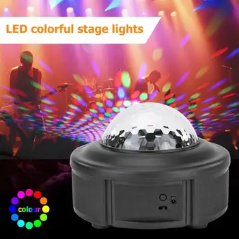 

LED Magic Ball Lamp 90 Types Voice Control Halloween Stage Effect Projector DJ Lighting Effect for Home Wedding Party Decoration